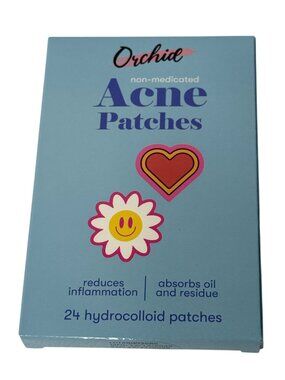Orchid Acne Patches Heart Flower Hydrocolloid 24 Count Cute Skincare